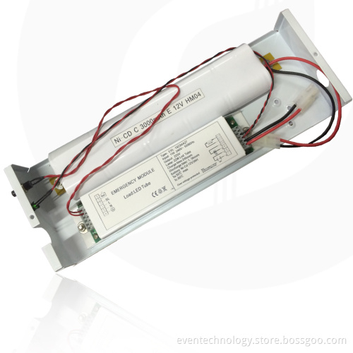 Special design 12V led emergency driver for MR16 spotlight includes green LED status light and optional test button